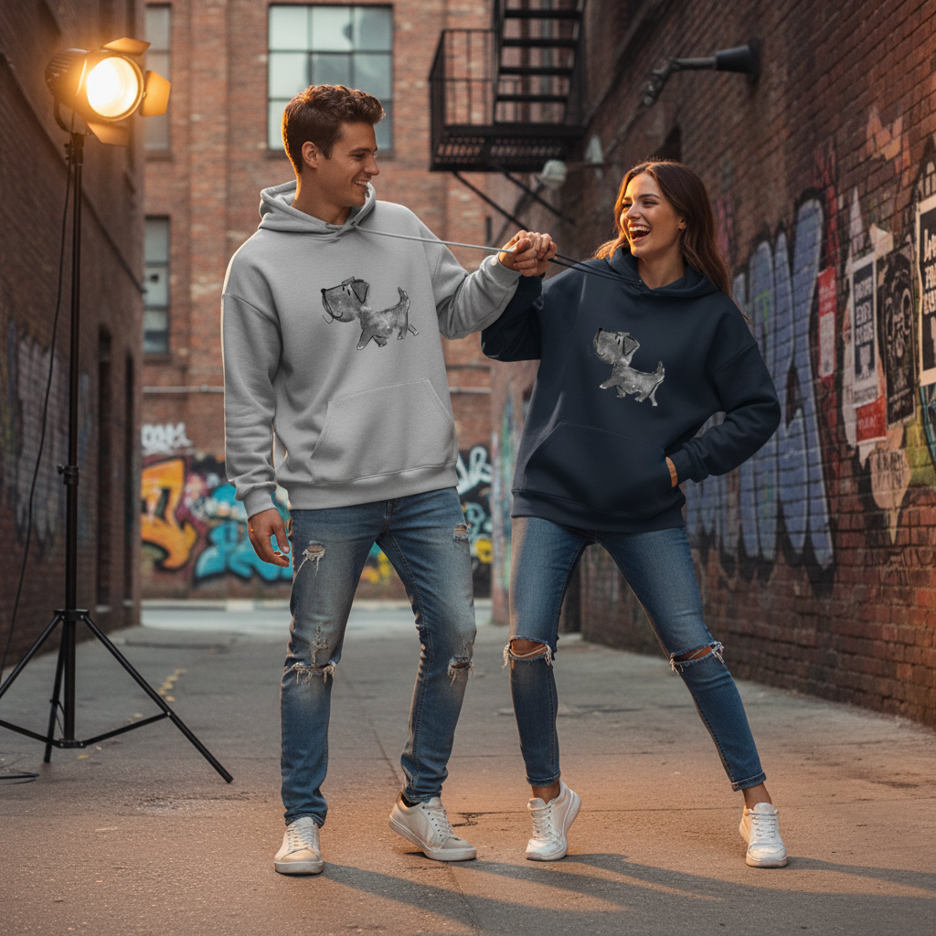 Watercolor Dachshund Graphic Hoodie H1005