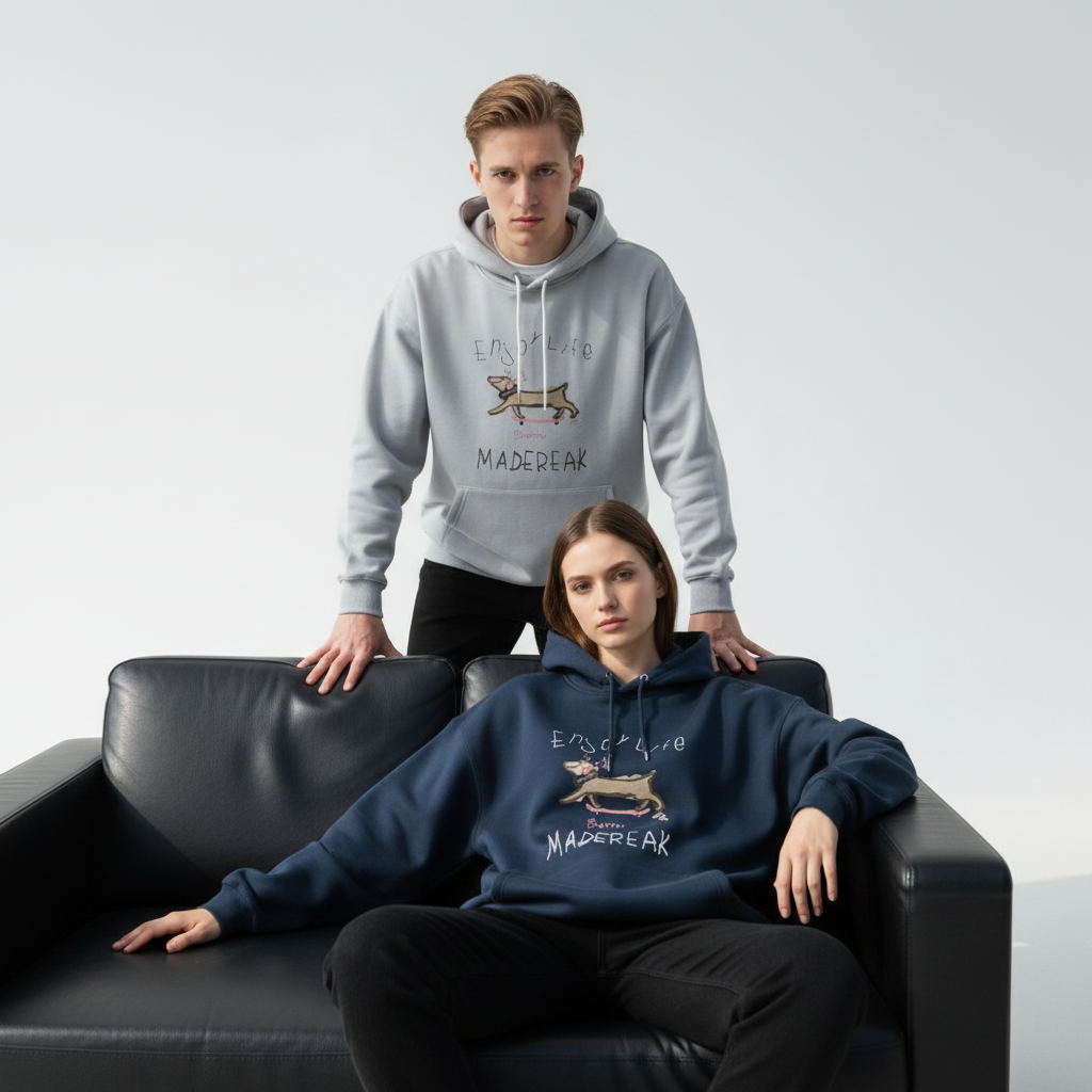 Minimalist Dog Madereak Terrier Hoodie H1027