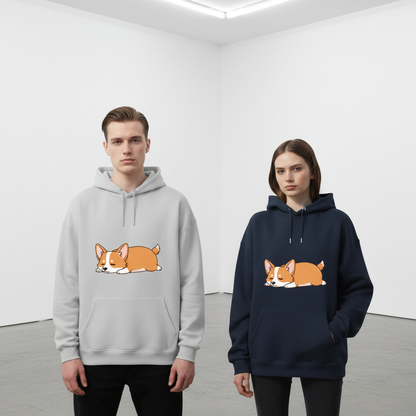 Lazy Corgi Graphic Hoodie H1101