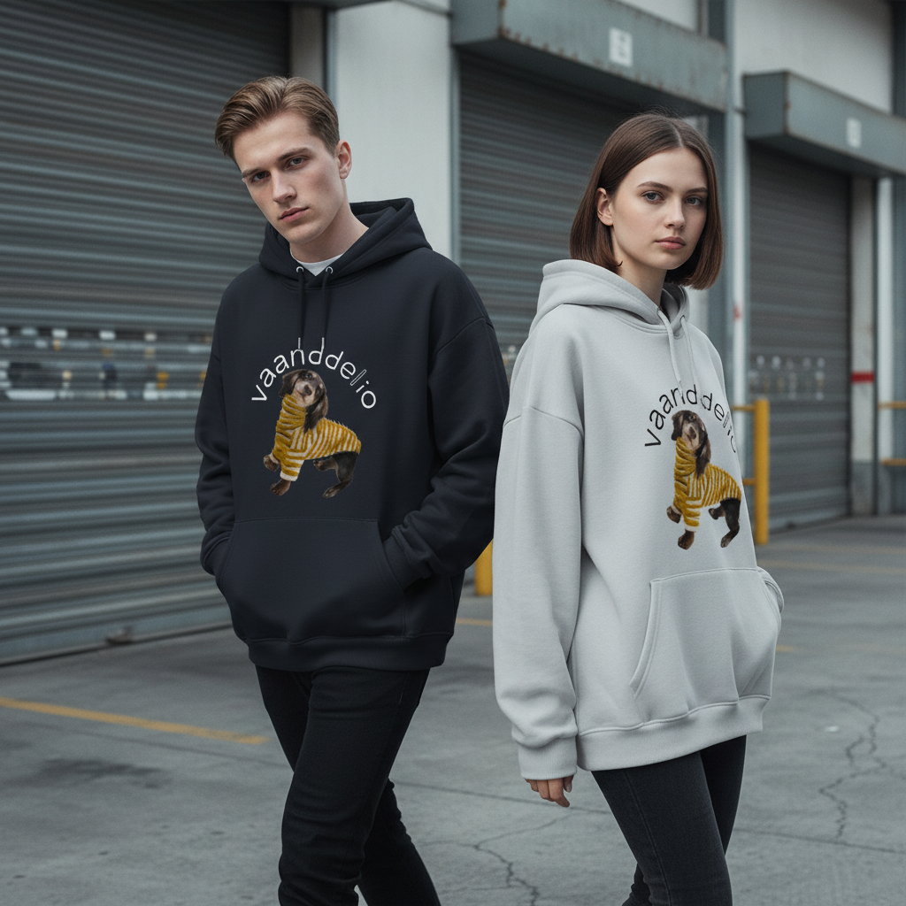 Vaanddelio Dachshund Stripe Sweater Hoodie H1074