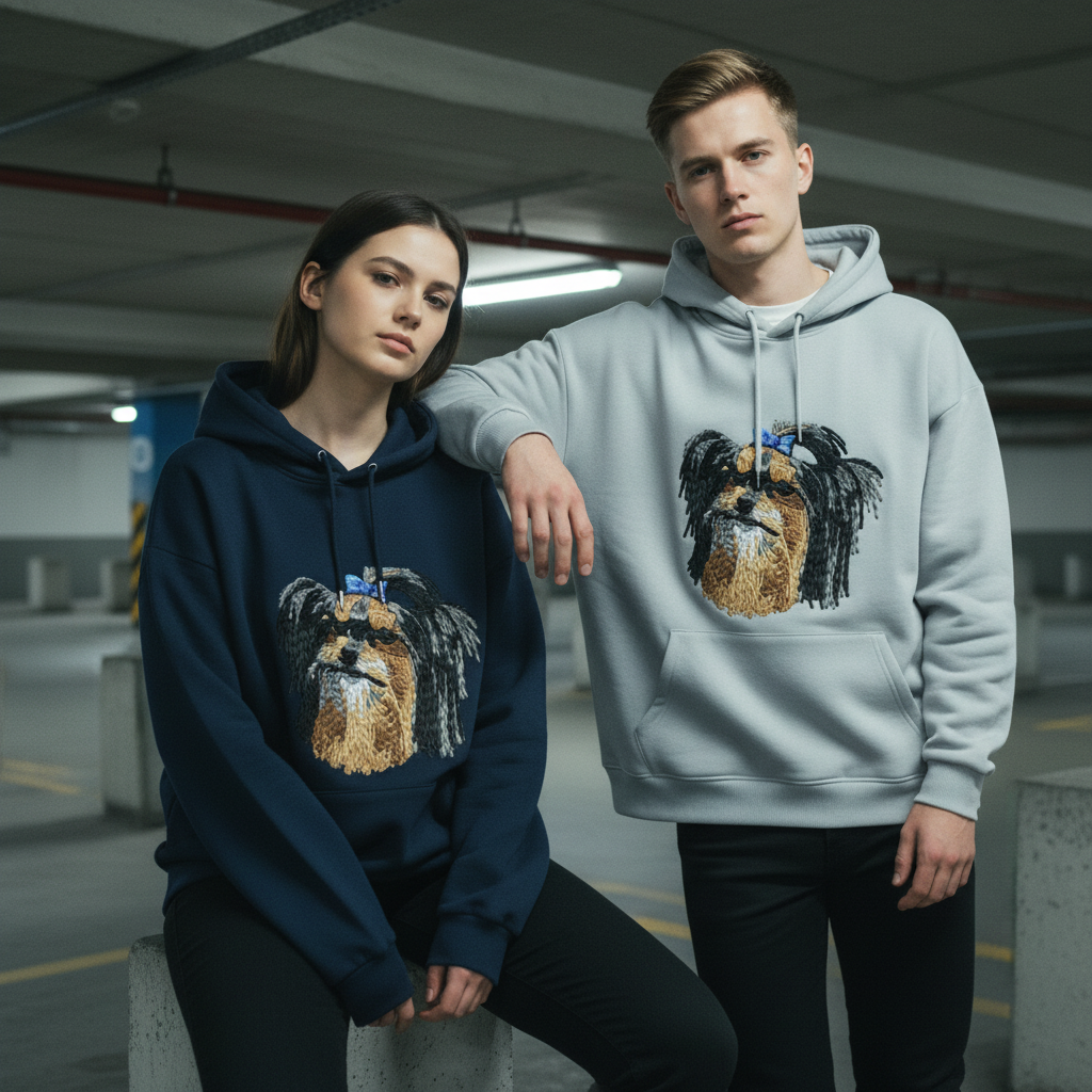 Yorkie Cute Dog Hoodie H1013