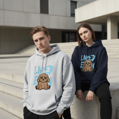 Limited Edition Crying Puppy Graffiti Graphic Hoodie H1085
