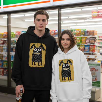 Creepy Cute Monster Bunny Funny Graphic Hoodie H1111