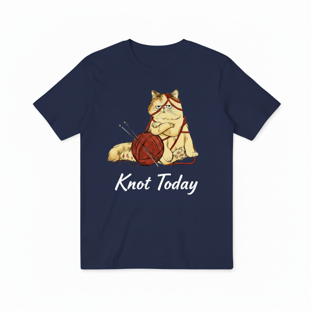 Navy Blue Knot Today T-shirt