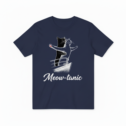 Navy Blue Meow-tanic T-shirt