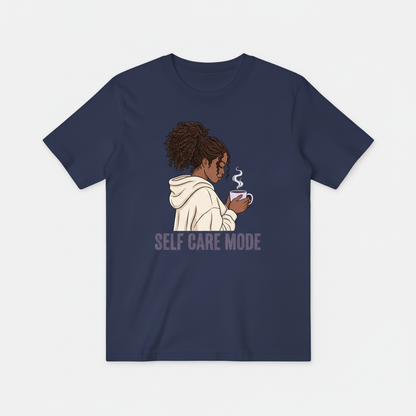 Navy Blue Self Care Mode Tee