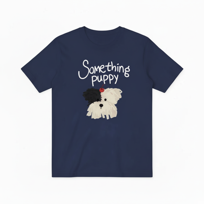Navy blue Something Puppy T-shirt
