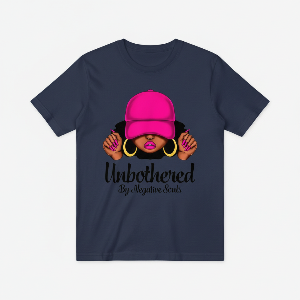 Navy Blue Unbothered Tee