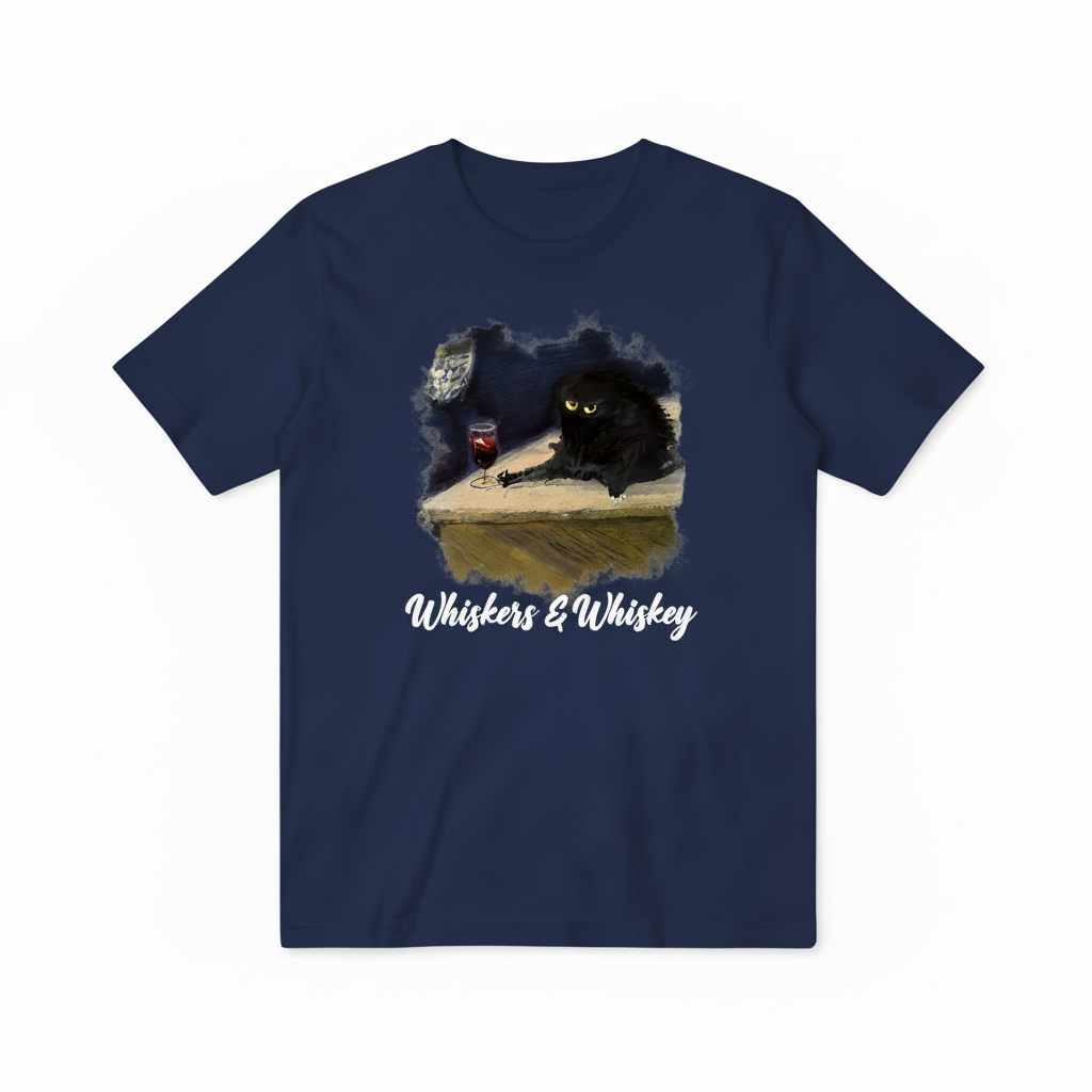 Navy Blue Whiskers & Whiskey
