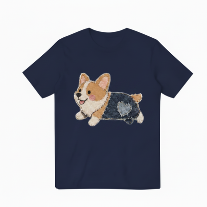 Navy Corgi Tee