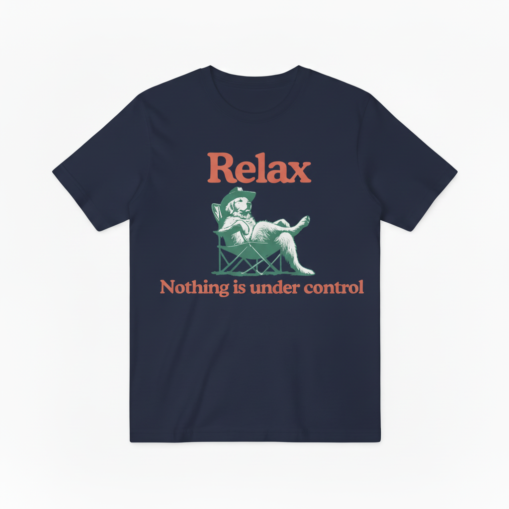 Navy Relax Tee Aligned