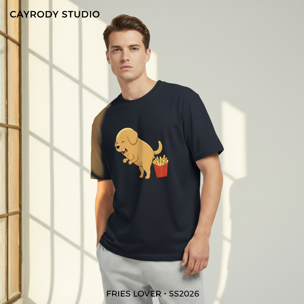 Navy Tee Strong Natural Window Light