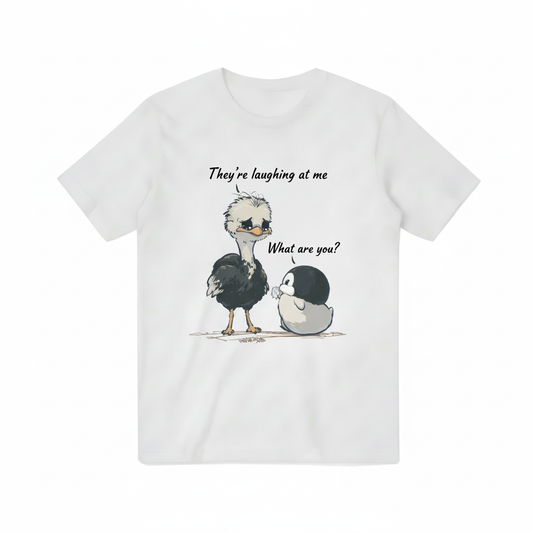 Ostrich and Penguin Funny T-shirt