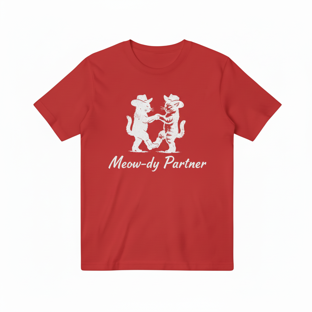 Red Meow-dy Partner T-shirt