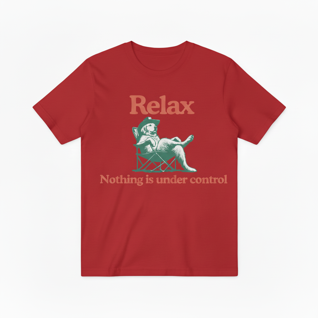 Red Relax Tee Aligned