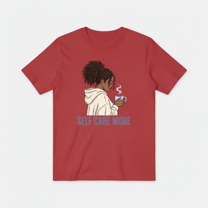 Red Self Care Mode Tee