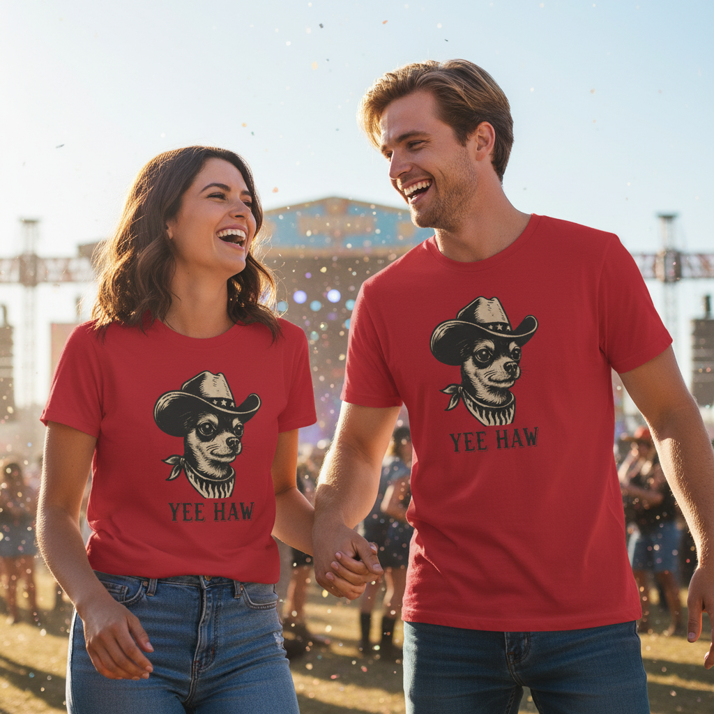 Red YEE HAW - Country Music Festival Couple