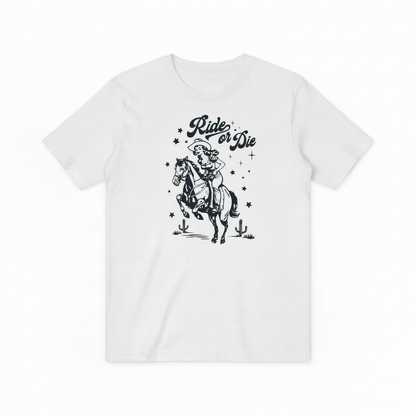 Ride or Die白色T恤效果图