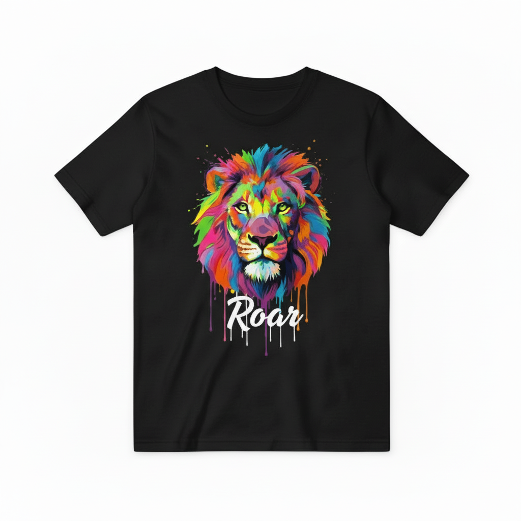 Roar Black T-shirt