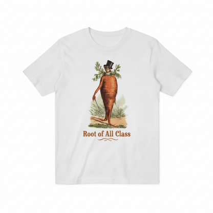 Root of All Class White T-Shirt Pure White Background