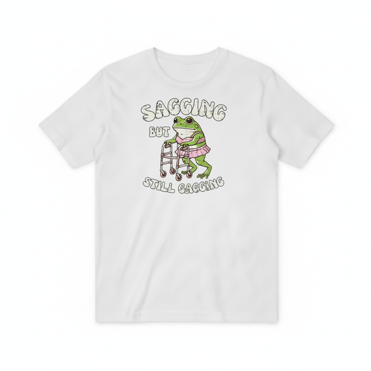 Sagging But Still Gagging Frog