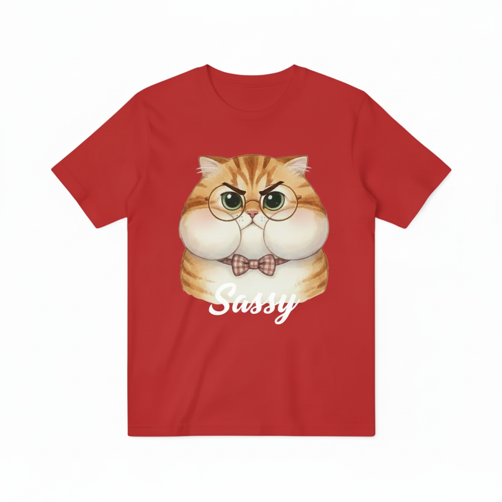 Sassy Cat Red T-shirt