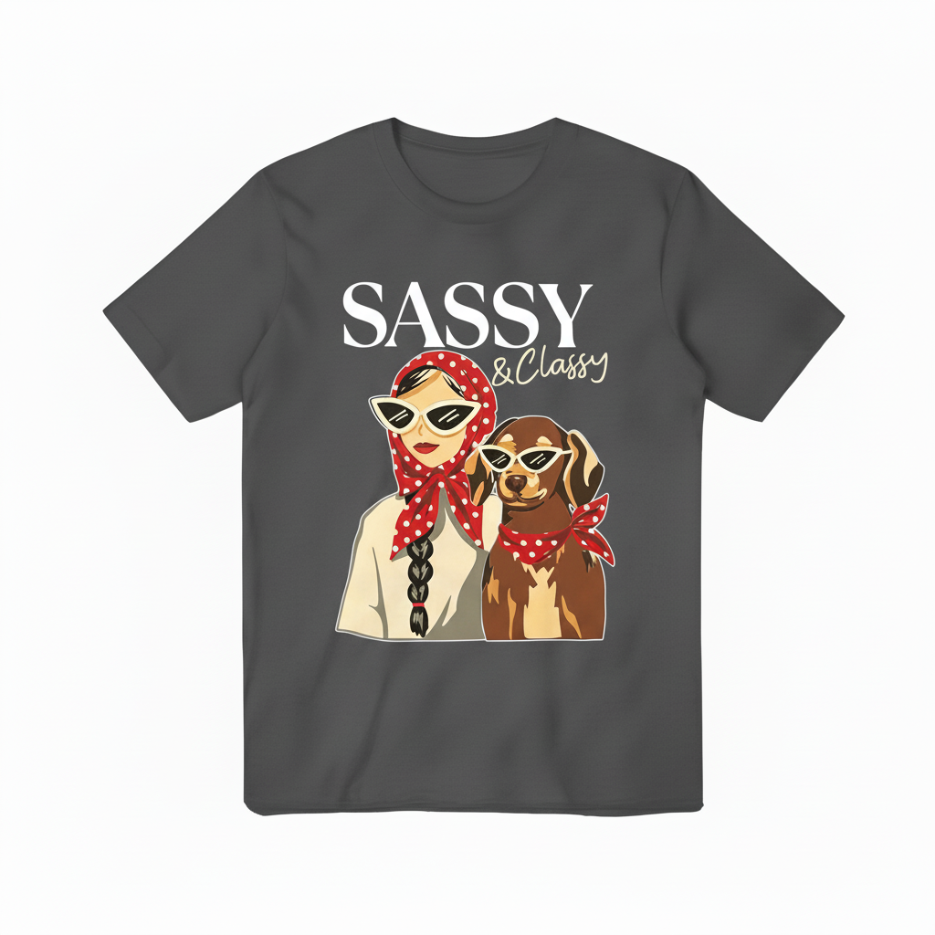 Sassy Dark Gray T-shirt