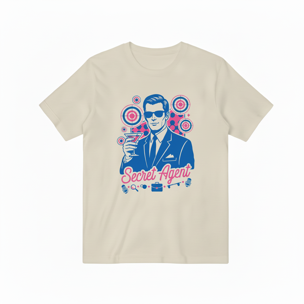 Secret Agent 米黄色原色印花