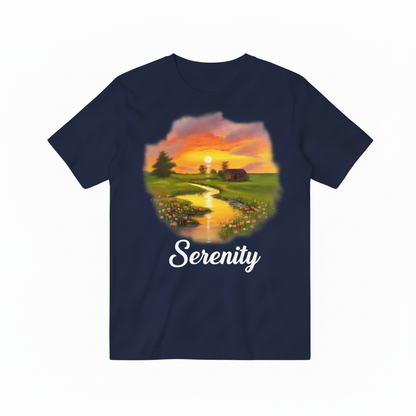 Serenity 深蓝色T恤