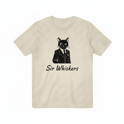 Sir Whiskers Beige T-shirt