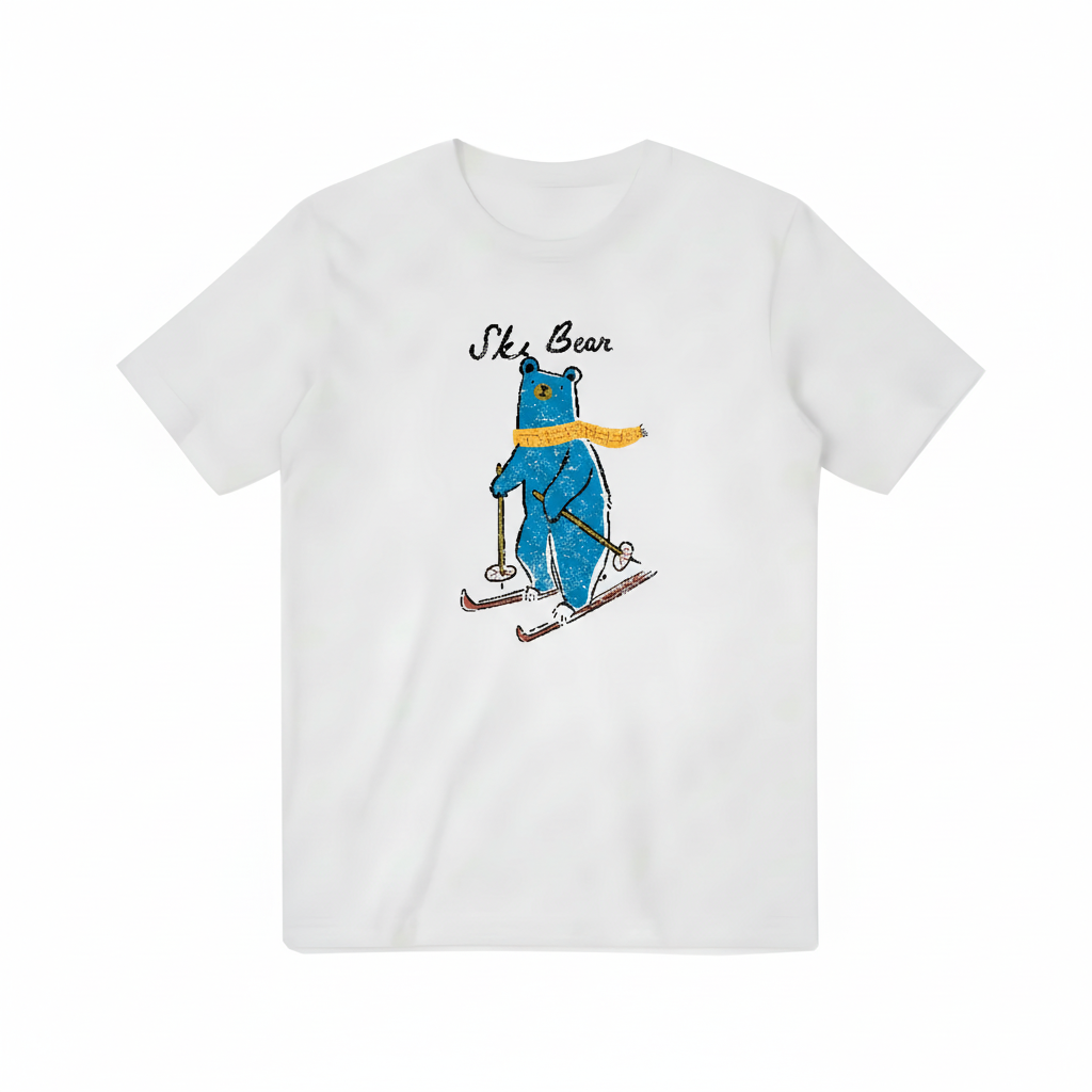 Ski Bear T-shirt Design
