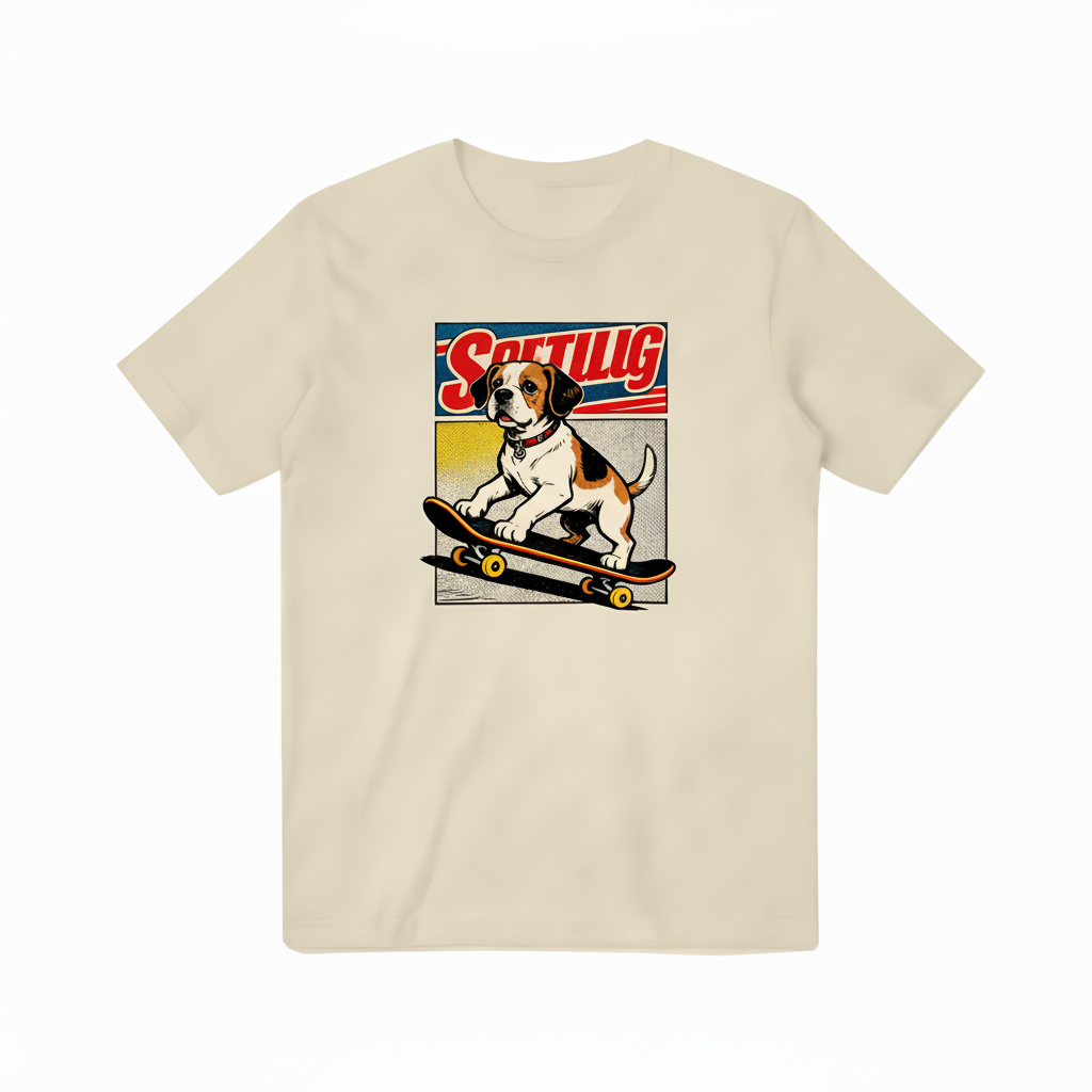 Sortilg Cream Beige T-Shirt