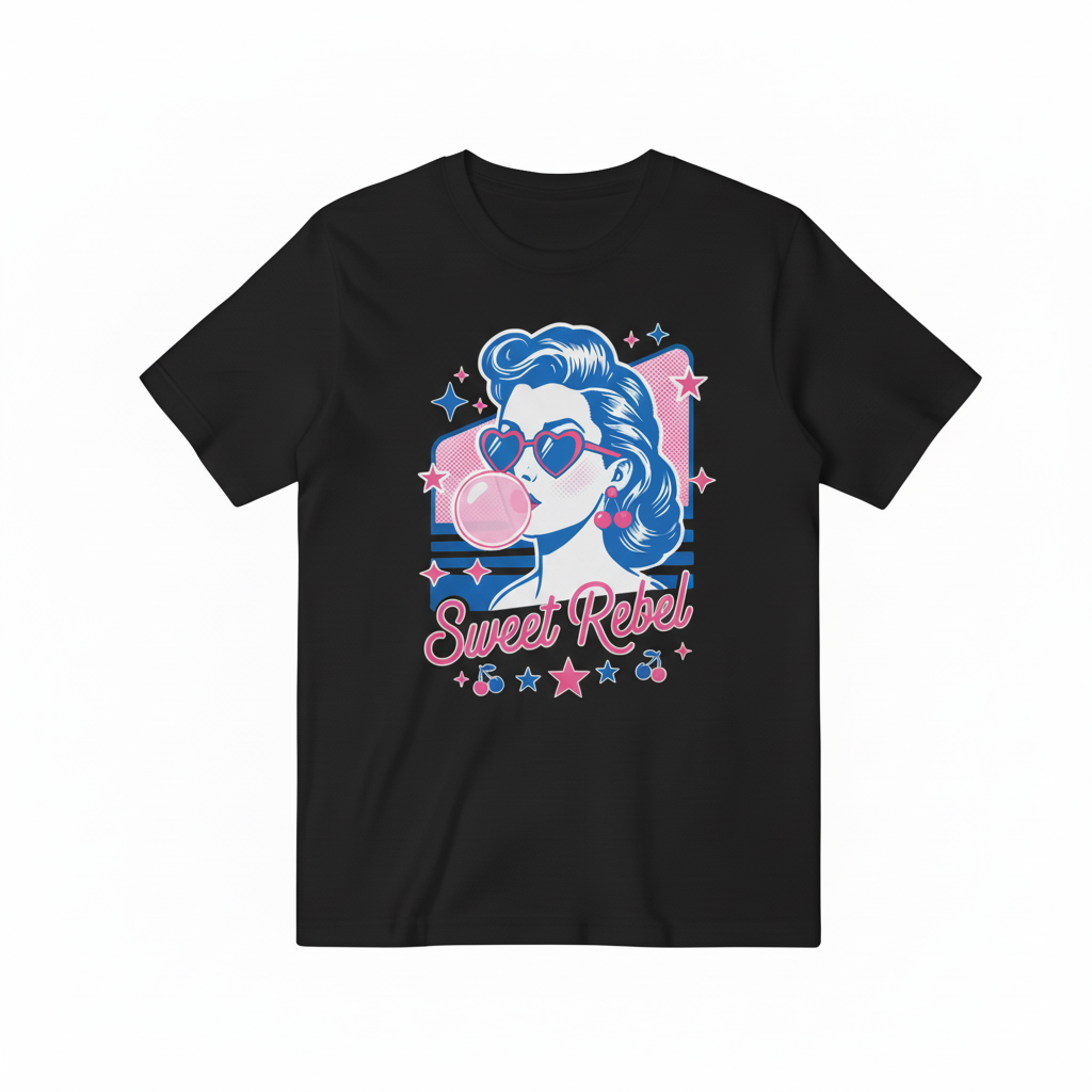 Sweet Rebel 黑色原色印花