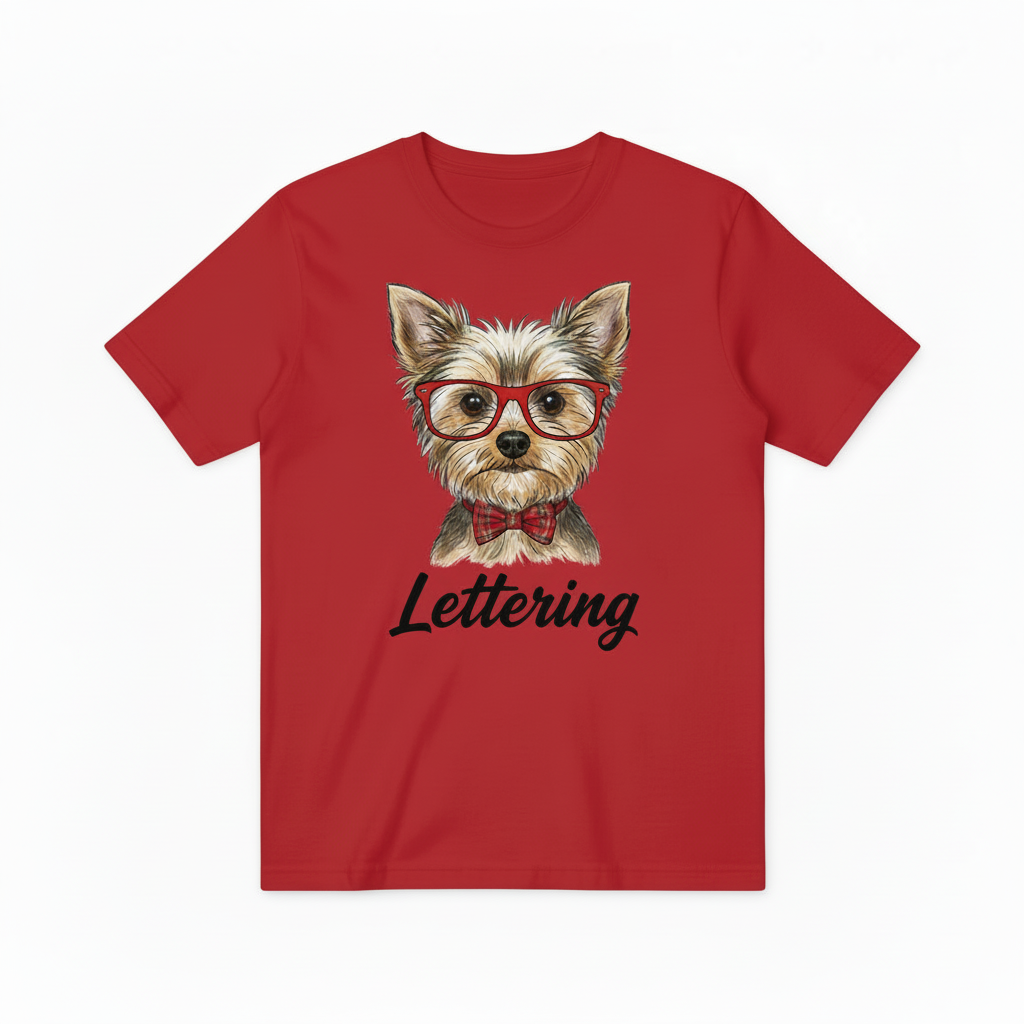 Yorkshire Terrier Graphic Cotton T-Shirt T2001