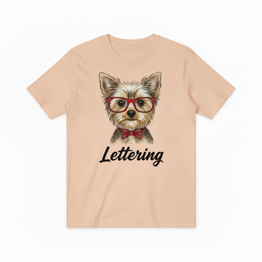 Yorkshire Terrier Graphic Cotton T-Shirt T2001