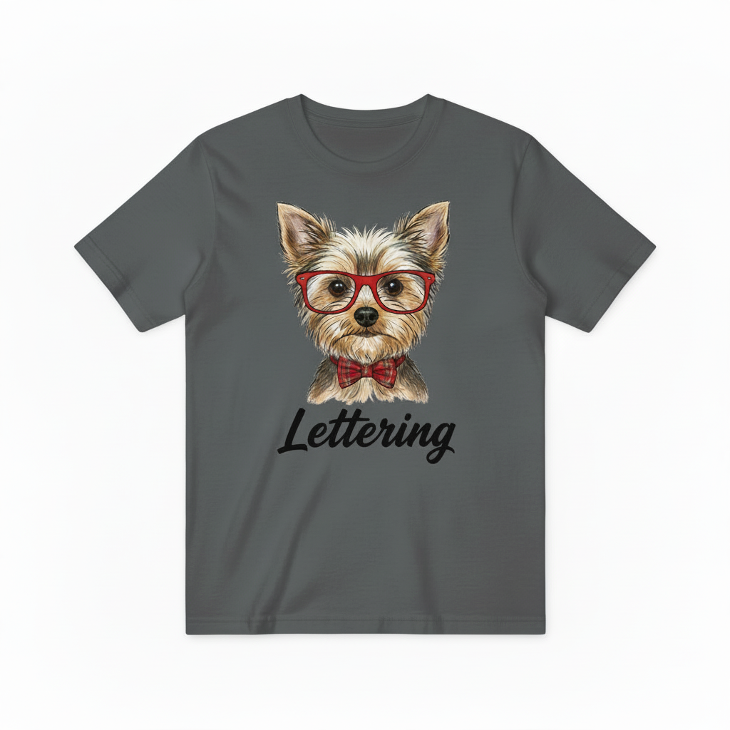 Yorkshire Terrier Graphic Cotton T-Shirt T2001