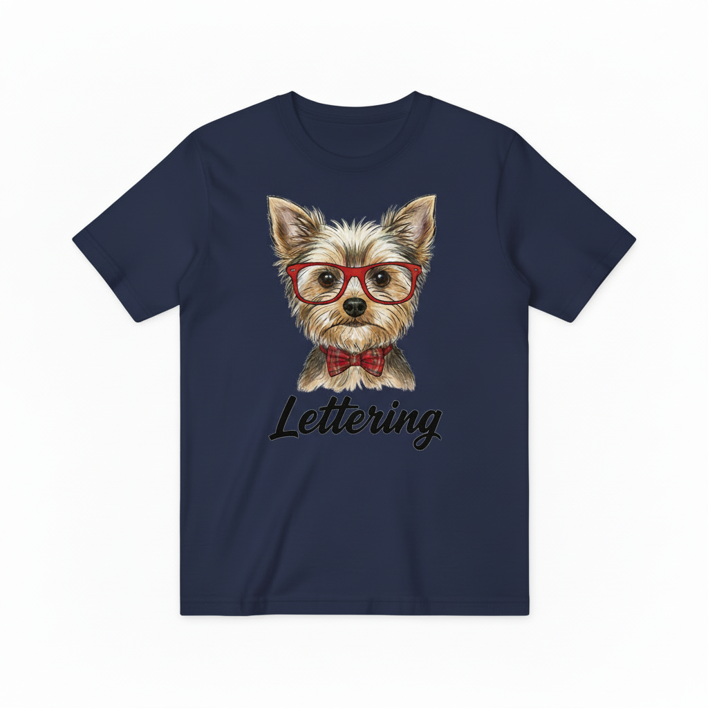 Yorkshire Terrier Graphic Cotton T-Shirt T2001