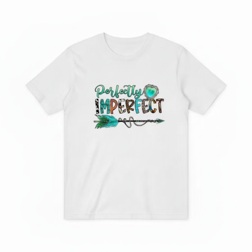 白色T恤完美不完美设计
