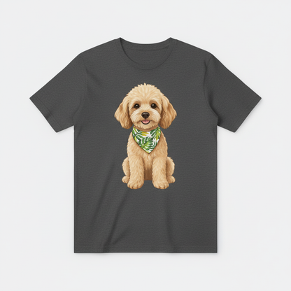 深灰色贵宾犬T恤