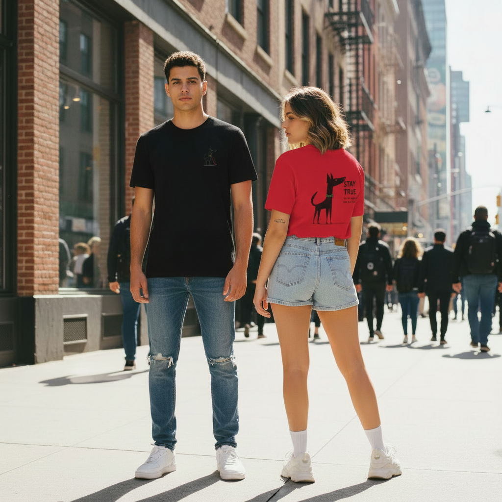Stay True Dog Graphic Tee