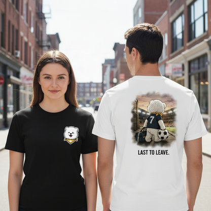 Last to Leave Dog Soccer Tee