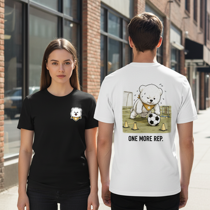 One More Rep Dog Soccer Tee