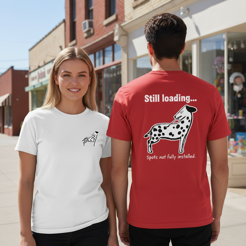 Still Loading Dalmatian Graphic Tee