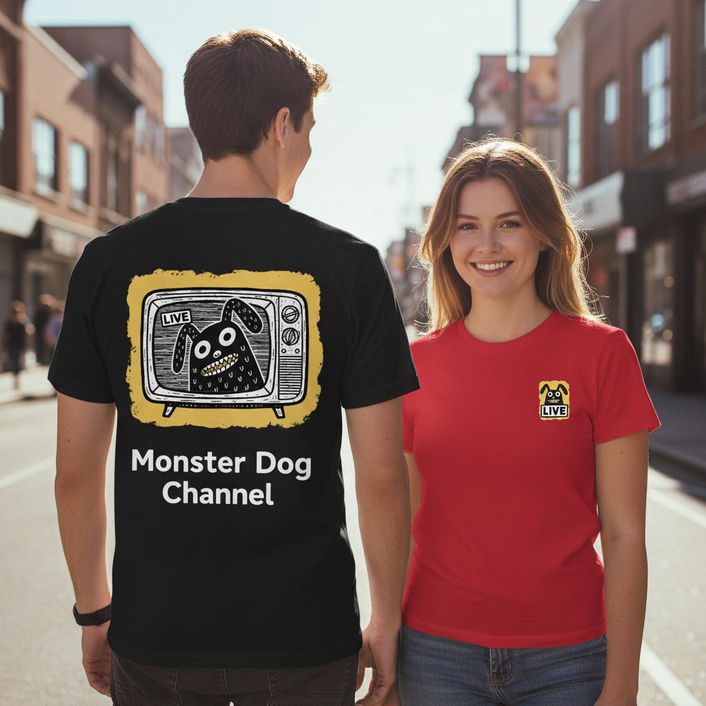 Monster Dog TV Channel Tee