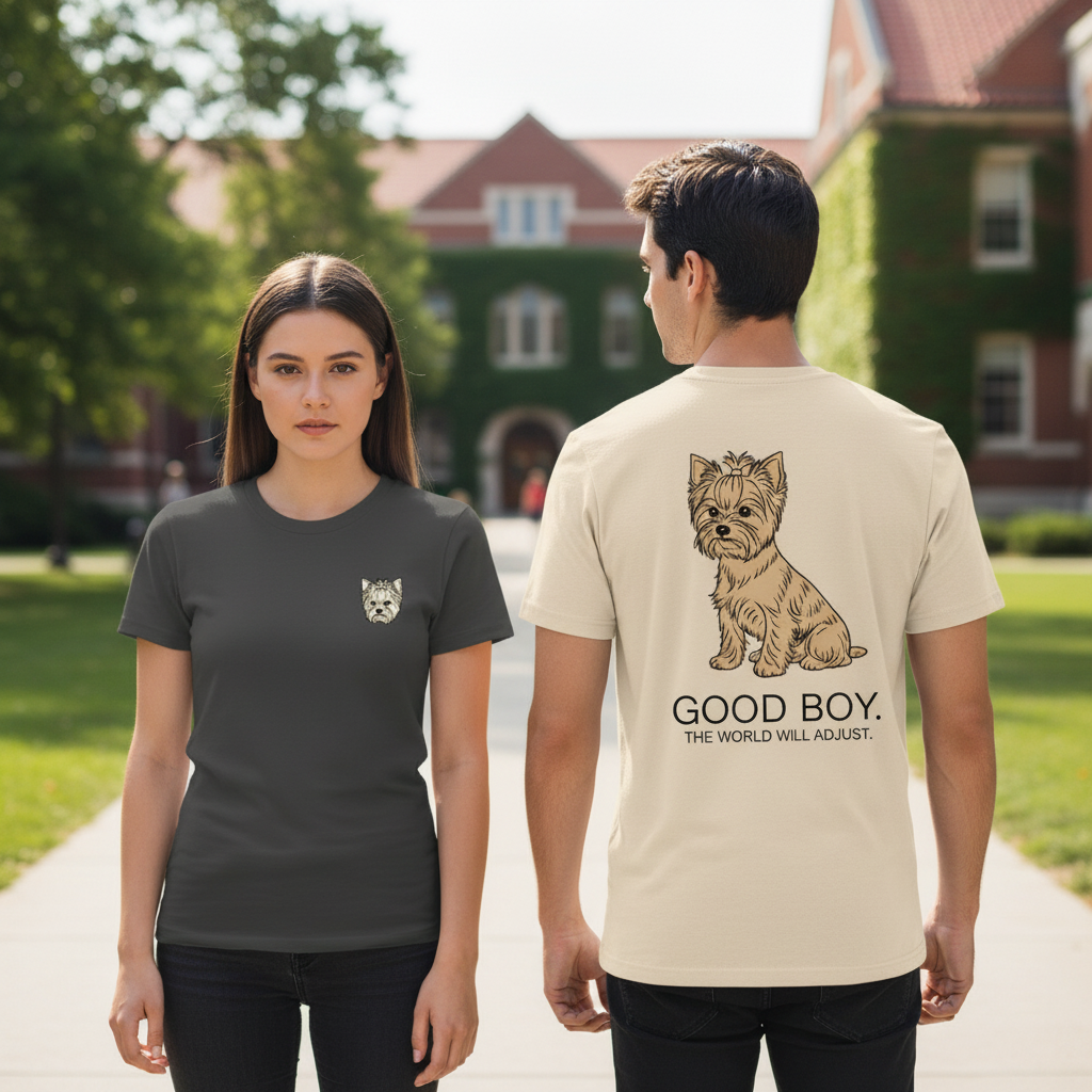 Good Boy Yorkie Dog Tee
