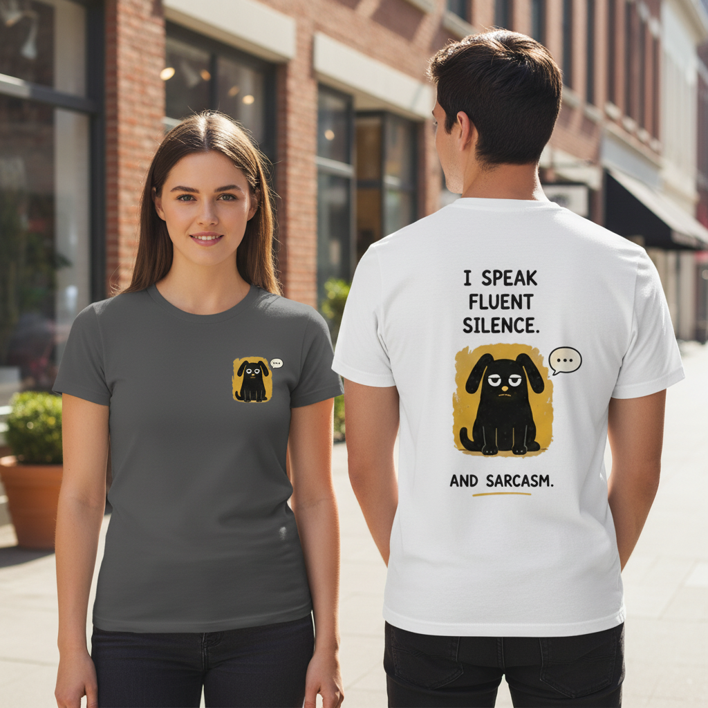 Silence & Sarcasm Dog Tee
