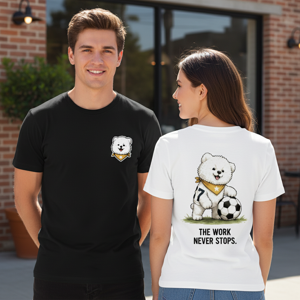 Soccer Dog Funny Graphic Tee
