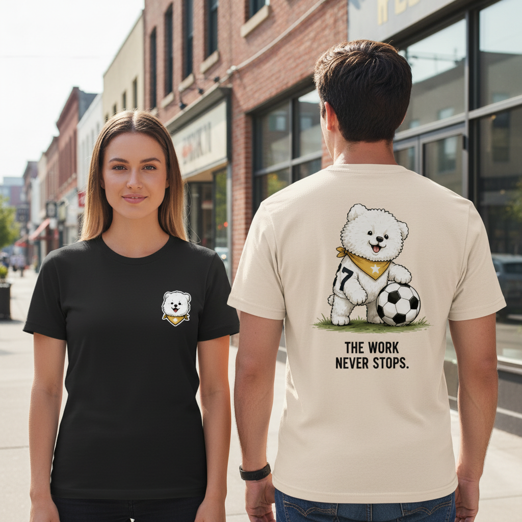 Soccer Dog Funny Graphic Tee