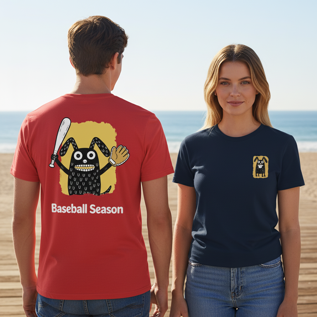 Baseball Season Funny Graphic Tee
