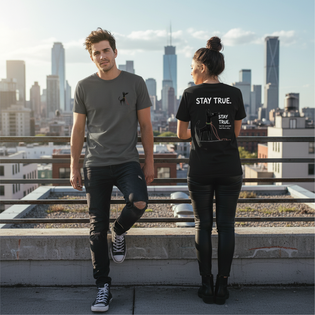 Stay True Dog Graphic Tee